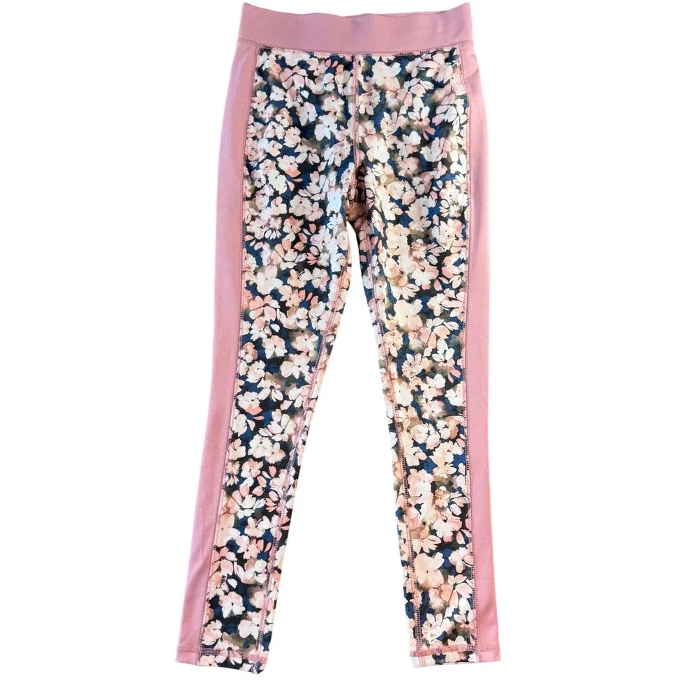 OshKosh Bgosh Girls Pink Floral Athletic Leggings Size‎ 12 Activewear Pants
